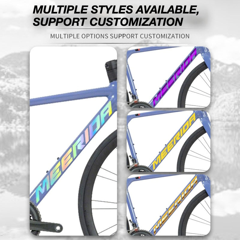 Autocollants de logo OEM personnalisés pour cadre de vélo de route Merida Scultura 600 | Stickers de recouvrement étanches