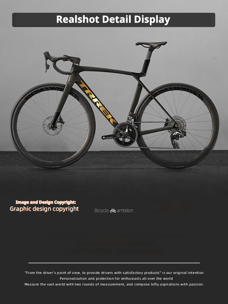 TREK Madone Gen 8 Frame Logo Decal Set – Large & Small Down Tube Stickers | Color Change