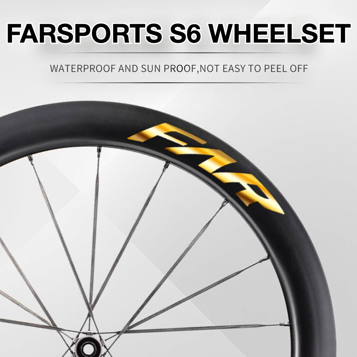 2025 FARSPORTS S6 Wheel Decal Sticker Kit – Logo Cover & Color Change