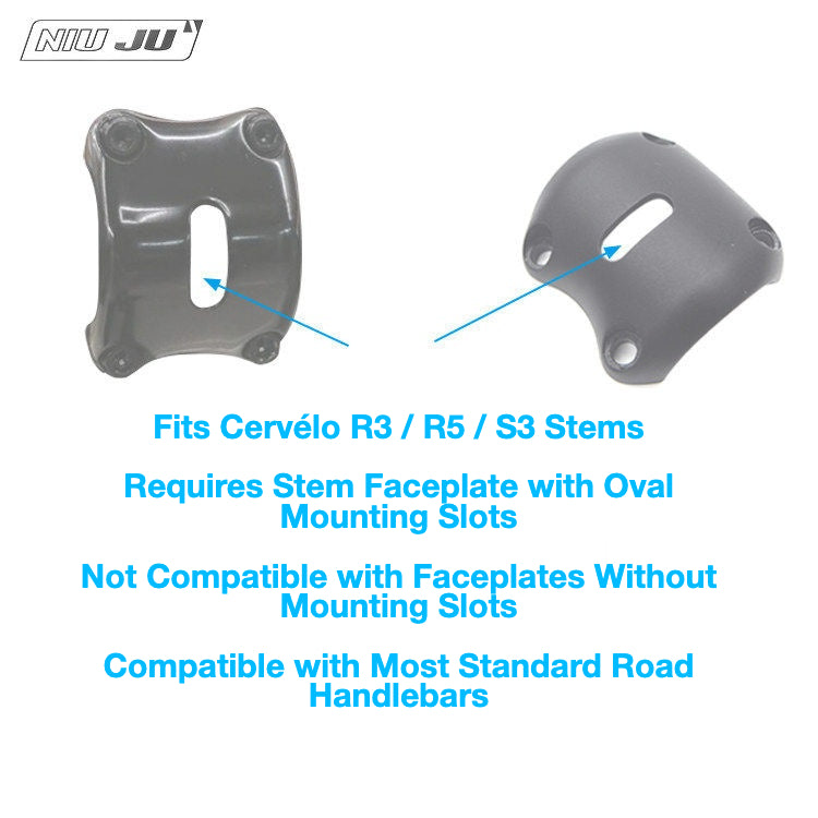 NIUJU Cervélo R5 R3 S3 Stem Computer Mount | Bar Fly Style Garmin Wahoo Mount