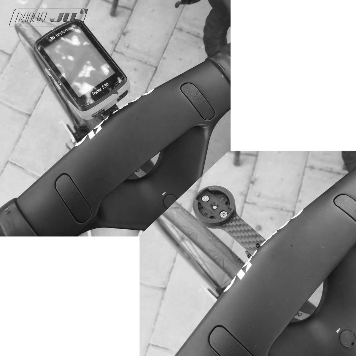 NIUJU Cervélo S5 Computer Mount for AB08 & HB14 Handlebars (2019–2025) | Garmin Wahoo GoPro Compatible