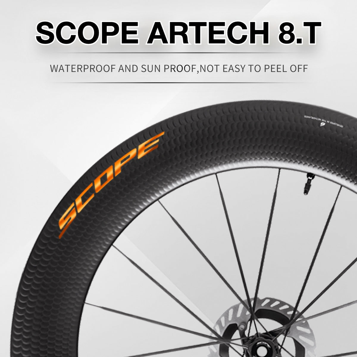 Scope Artech 8.T Wheel Decal Sticker Kit – Logo Cover & Color Change