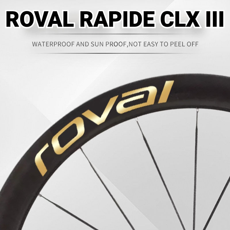 Roval Rapide CLX 3 Wheel Decals | Custom Waterproof Rim Stickers for Specialized Carbon Wheels