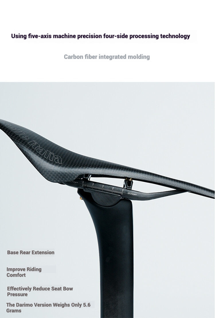 Collier de selle et système de réglage ultra-léger TiNE 6,8 g | Compatible avec tiges de selle Specialized SL9/SL8 Aethos, Colnago et DARIMO | Précision en titane CNC