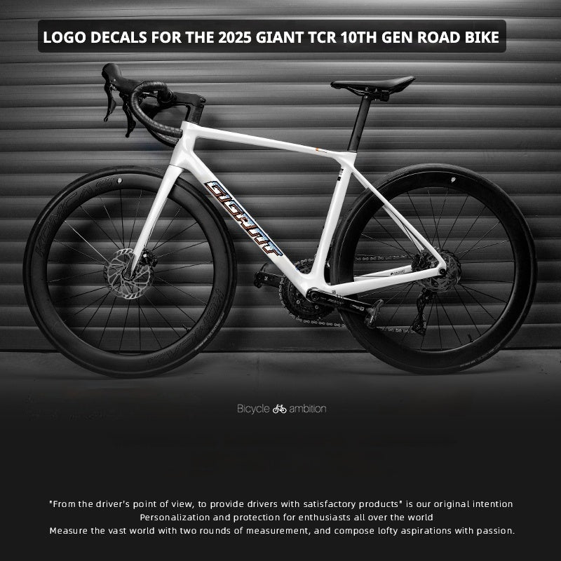 Custom 로고 데칼 랩 2025 Giant TCR 10세대 로드 바이크용 | 색상 변경 및 스타일링