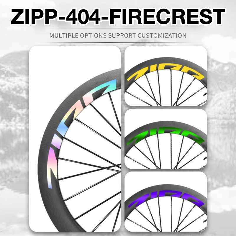 Kit de Adesivos para Rodas ZIPP 404 2025 – Gráficos de Logotipo para Aro de Carbono à Prova d'Água