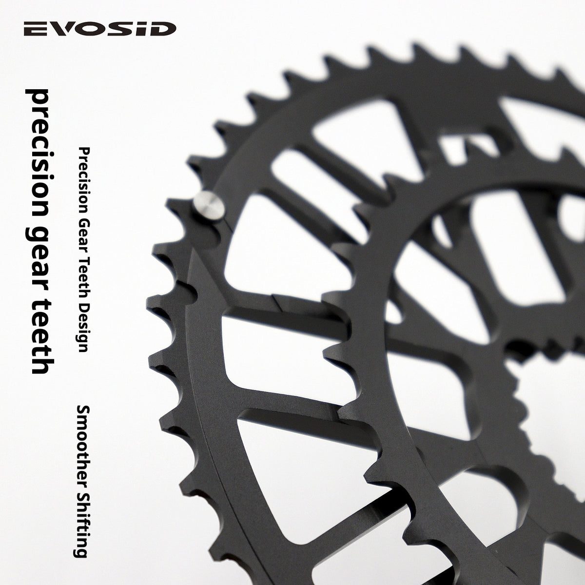 EVOSID CNC Road Bike Chainring Set | 46-30T / 48-32T | 7075-T6 Aluminum | 3-Bolt Direct Mount | Compatible with GXP Cranks