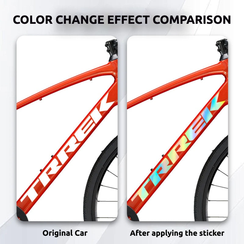 Compatible with TREK FX2 Hybrid Road City Bike Frame Downtube OEM Logo Cover Color Change Decorative Waterproof Decal Sticker