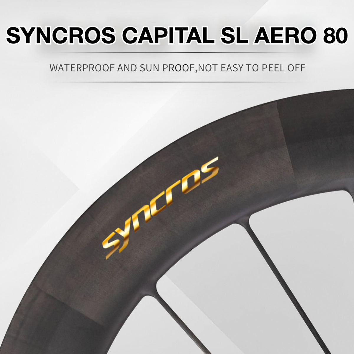 Syncros Capital SL80 Wheel Decal Sticker Kit – Logo Cover & Color Change