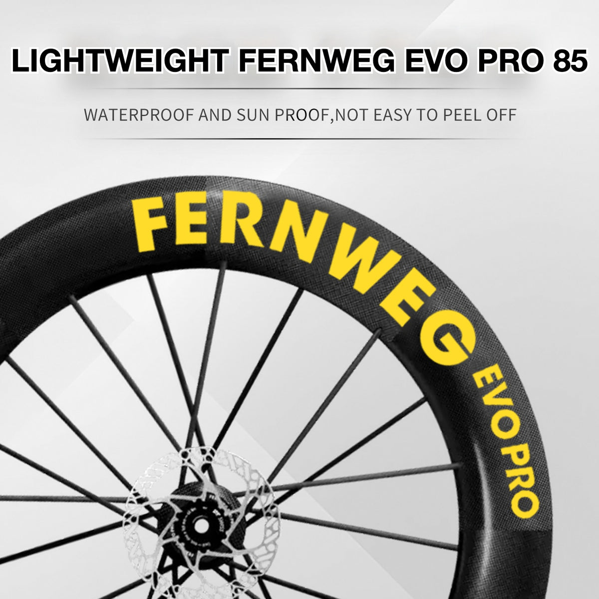 Lightweight Fernweg EVO Pro 85 Wheel Decal Sticker Kit – Logo Cover & Color Change
