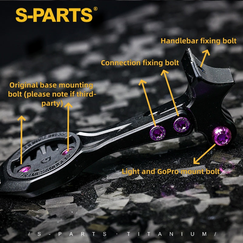 S-Parts Upgrade de Titânio para Tarmac SL7 SL6/Specialized Sworks Shimano Dura Ace SRAM RED AXS/R9270 R9250 Di2 Force Project BLACK LTD/ SD Worx Parafuso Porca