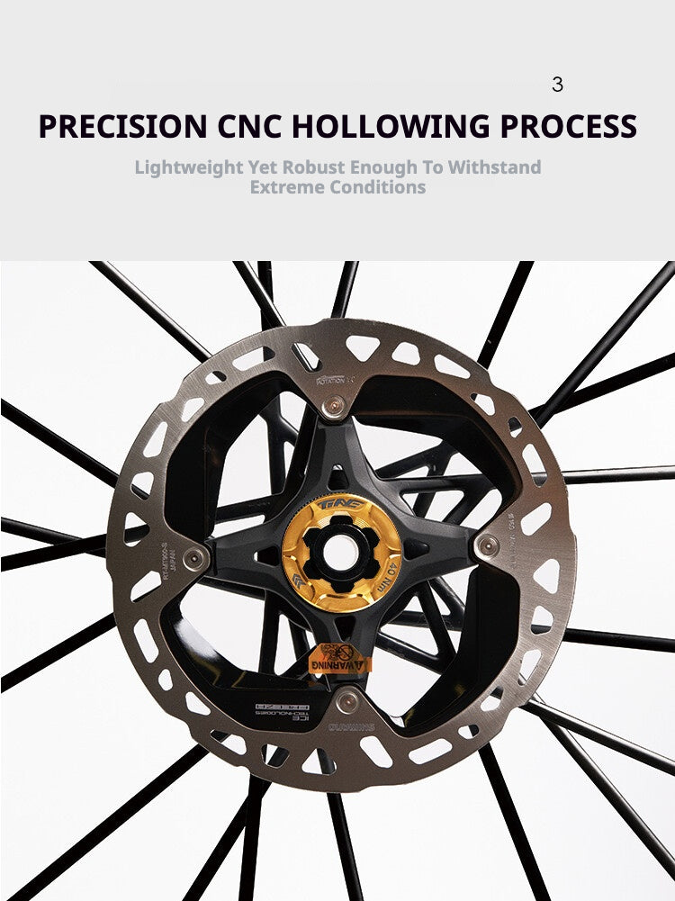 Titanium CNC Bague de Serrage de Rotor Center Lock | Compatible avec Shimano CLX XR R9270 R9170 R8170 Série RT-MT | 5g Ultra-léger | Options de Couleur Disponibles 1PCS