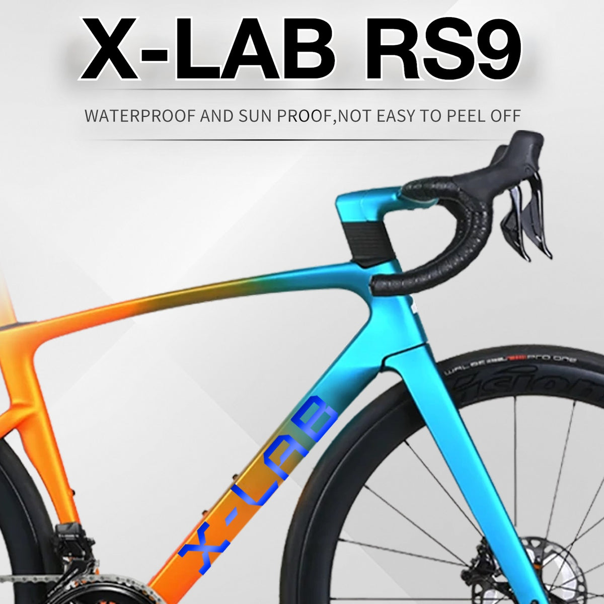 XDS X-LAB RS9 Road Bike Frame Decals | Waterproof Custom Logo Replacement Stickers