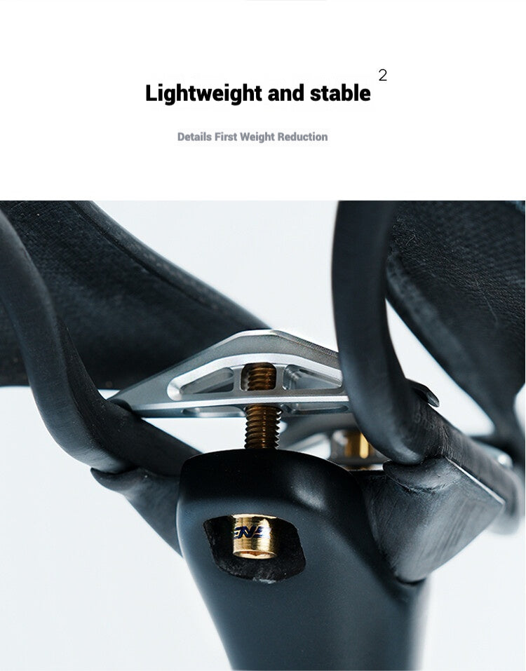 Collier de selle et système de réglage ultra-léger TiNE 6,8 g | Compatible avec tiges de selle Specialized SL9/SL8 Aethos, Colnago et DARIMO | Précision en titane CNC