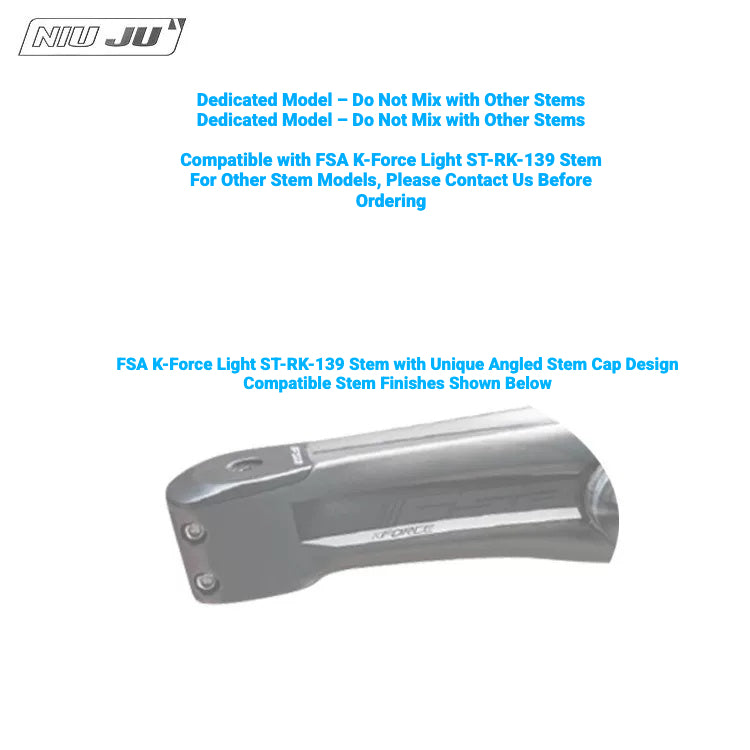 NIUJU CNC Aluminum Computer Mount for FSA K-Force Light ST-RK-139 Stem | Garmin Wahoo