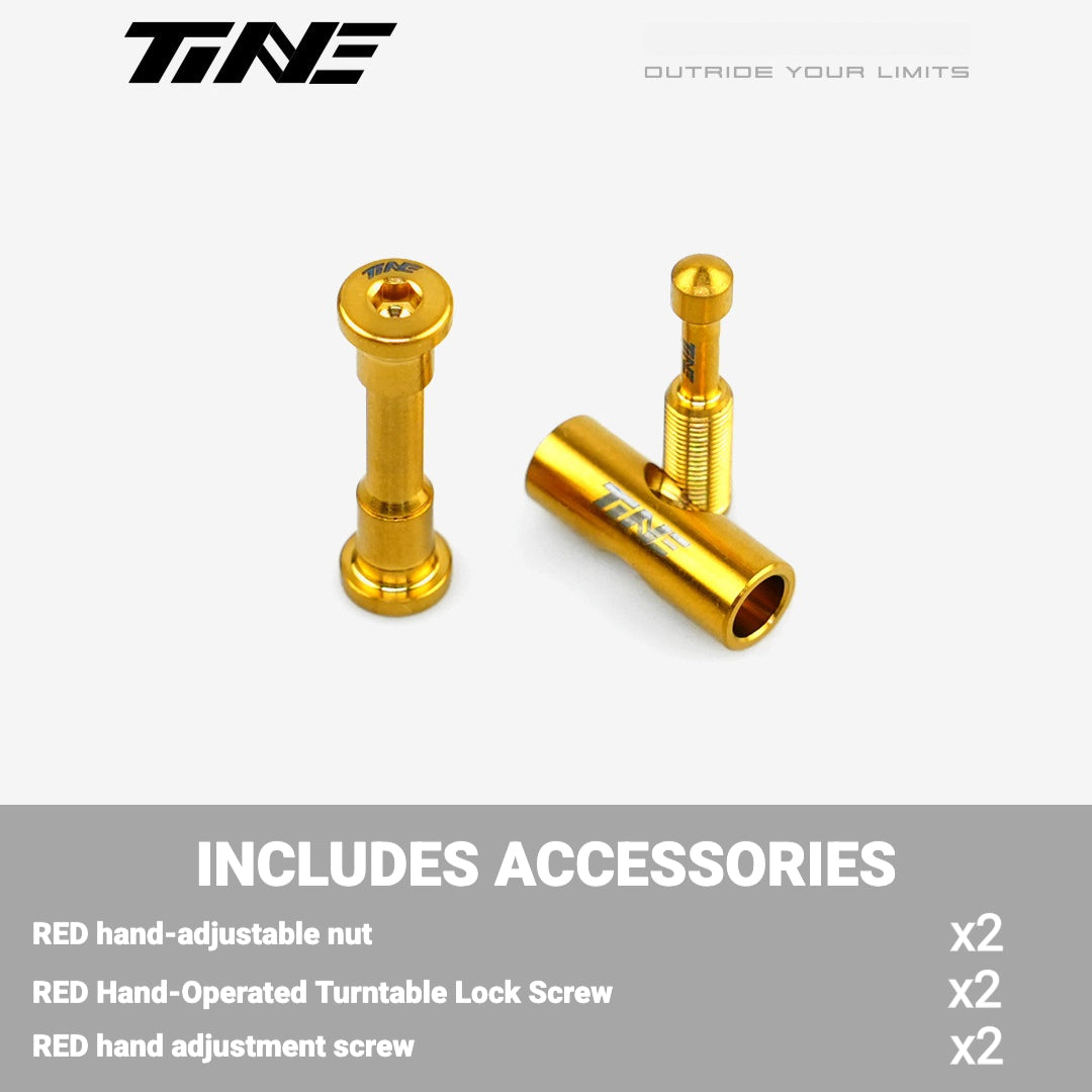 TiNE Titanium Bolt Kit for SRAM RED Shift/Brake Levers | Ultralight Shifter Screw Set 11.4g