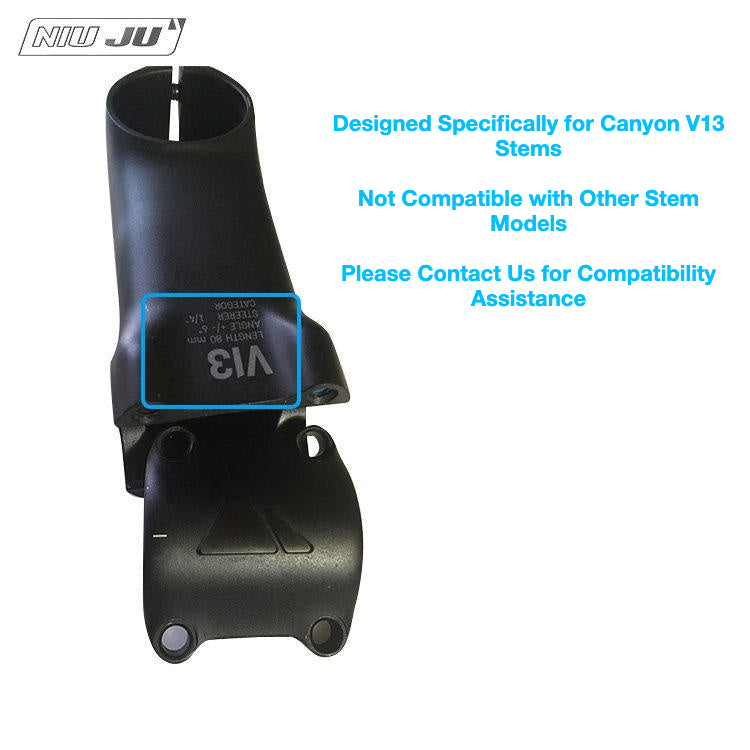 Support de compteur NIUJU Canyon V13 | Support Garmin Wahoo pour cockpit aéro en aluminium CNC