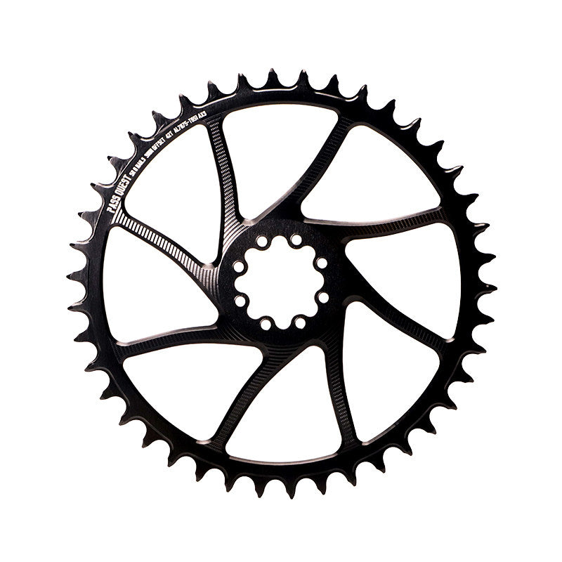 PASS QUEST 8-Bolt Direct Mount Narrow-Wide Chainring for SRAM RED DUB | 3mm Offset 40T–54T