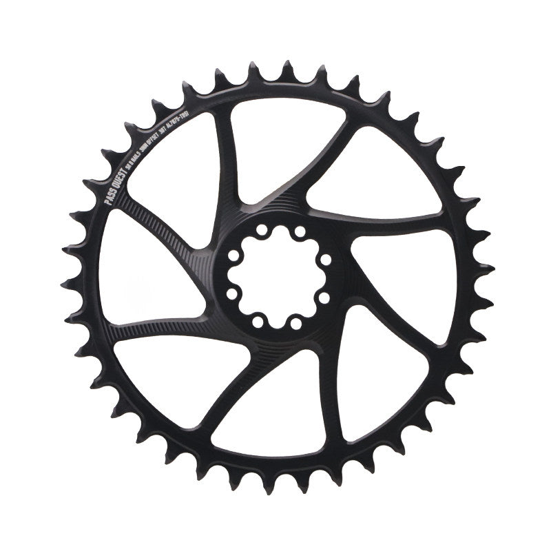 PASS QUEST 8-Bolt Direct Mount Chainring for SRAM Force / RED | 3mm Offset 28T–48T