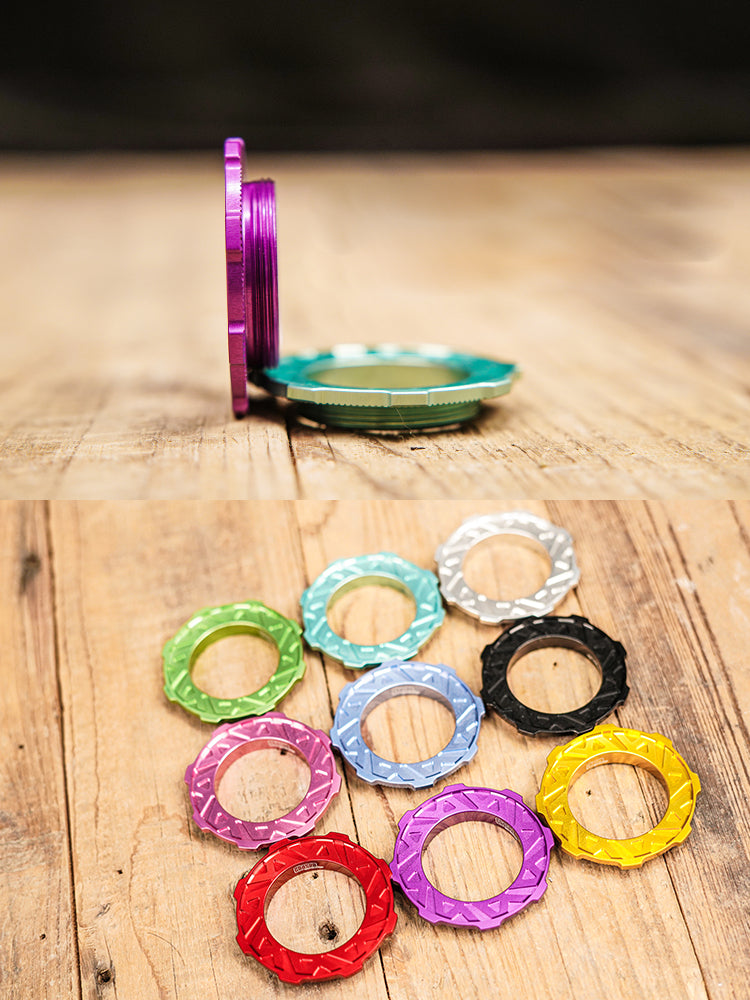 Chaser Anel Trava de Freio a Disco Center Lock Ultra-Leve - Compatível com Shimano (4.7g/5.5g)