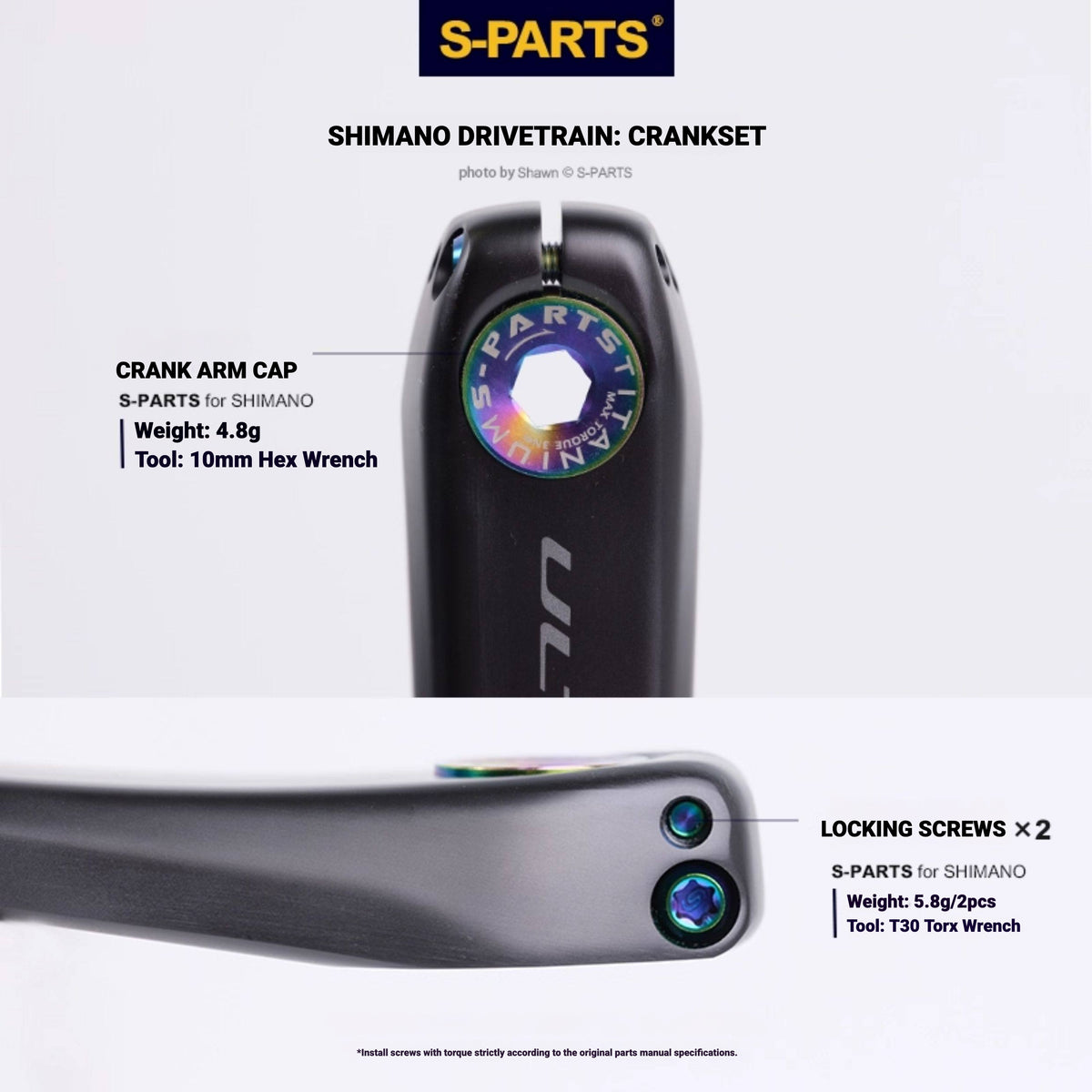 Shimano 105 Di2 R7150 Titanium Bolt Kit | Ultra-Light Groupset Upgrade