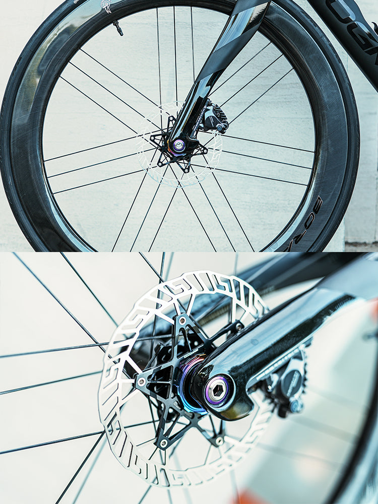 Set d'axes traversants en titane Chaser pour Pinarello DOGMA F – Axes CNC ultra-légers 34g