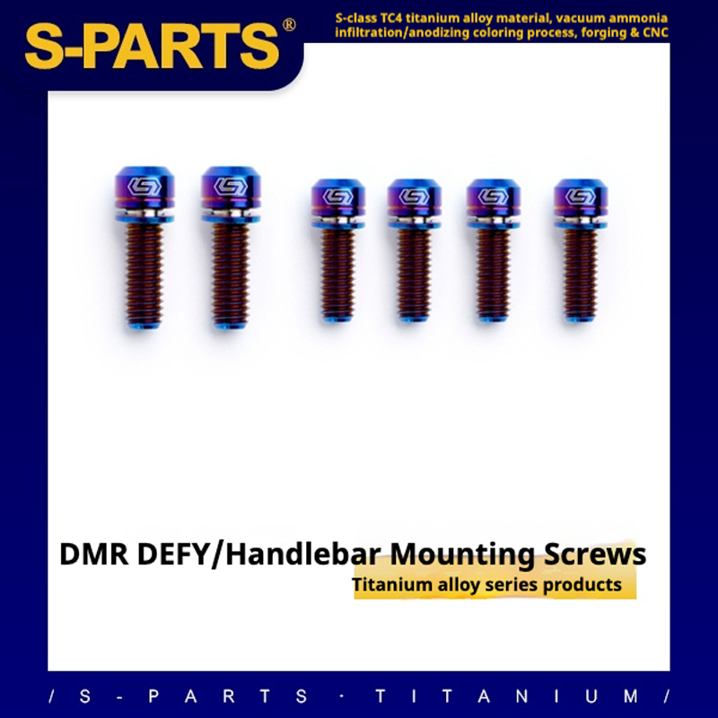 S-PARTS 티타늄 나사 DMR DEFY/SPANK SPOON /DPSBikes/스트리트 트라이얼/BMX 핸들바 장착 나사