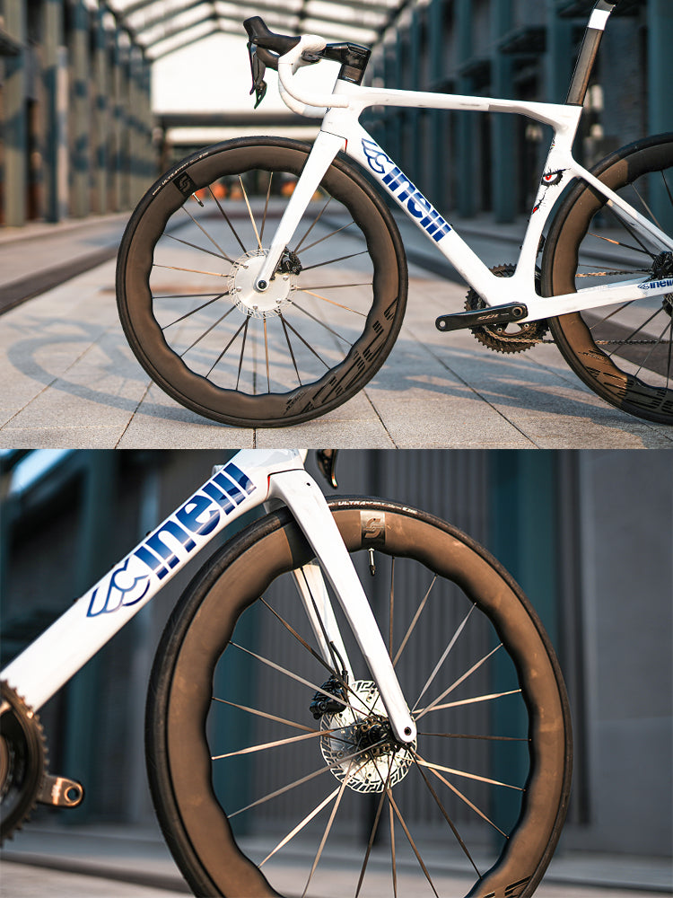 Chaser 0-AERO Rotor de Freio a Disco Aero Ultra-Leve – 160mm / 140mm | Bicicleta de Estrada, TT e Triathlon, Usinado em CNC, Center Lock