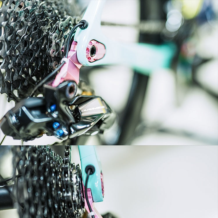 Forcellino deragliatore ultraleggero a montaggio diretto per bici da strada FACTOR (compatibile con deragliatori posteriori Shimano serie R)