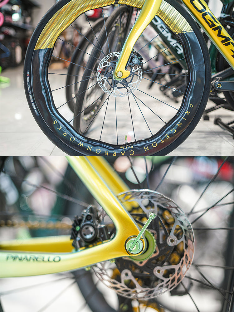 Perno passante a sgancio rapido nascosto in lega di titanio ultraleggero da 12 mm per Pinarello F