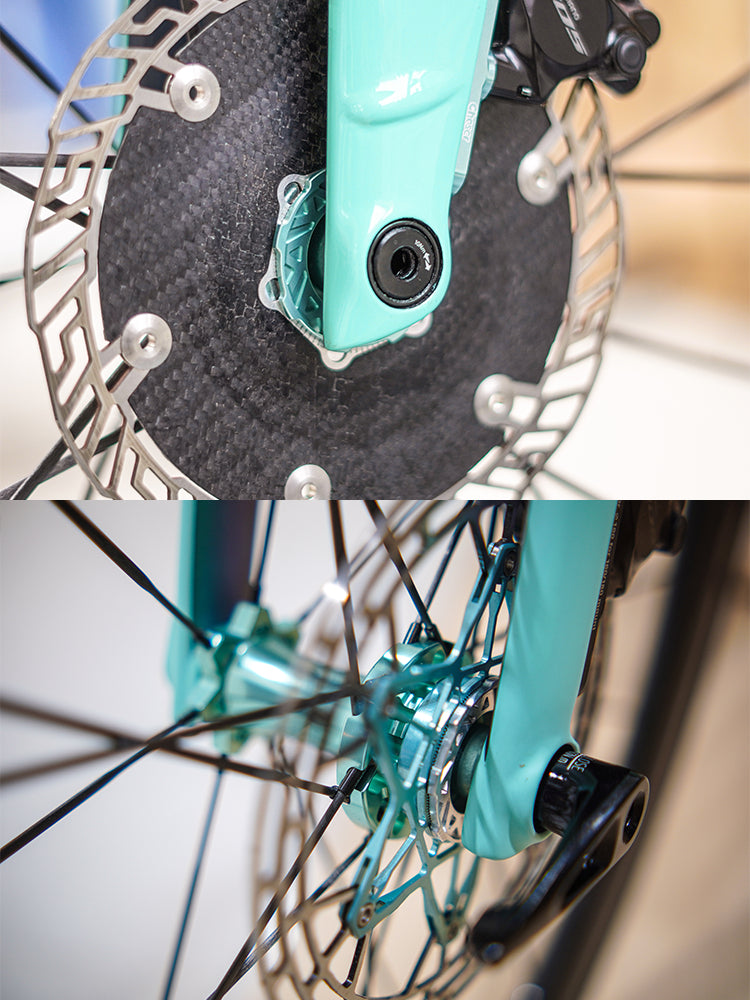 Chaser Anel Trava de Freio a Disco Center Lock Ultra-Leve - Compatível com Shimano (4.7g/5.5g)