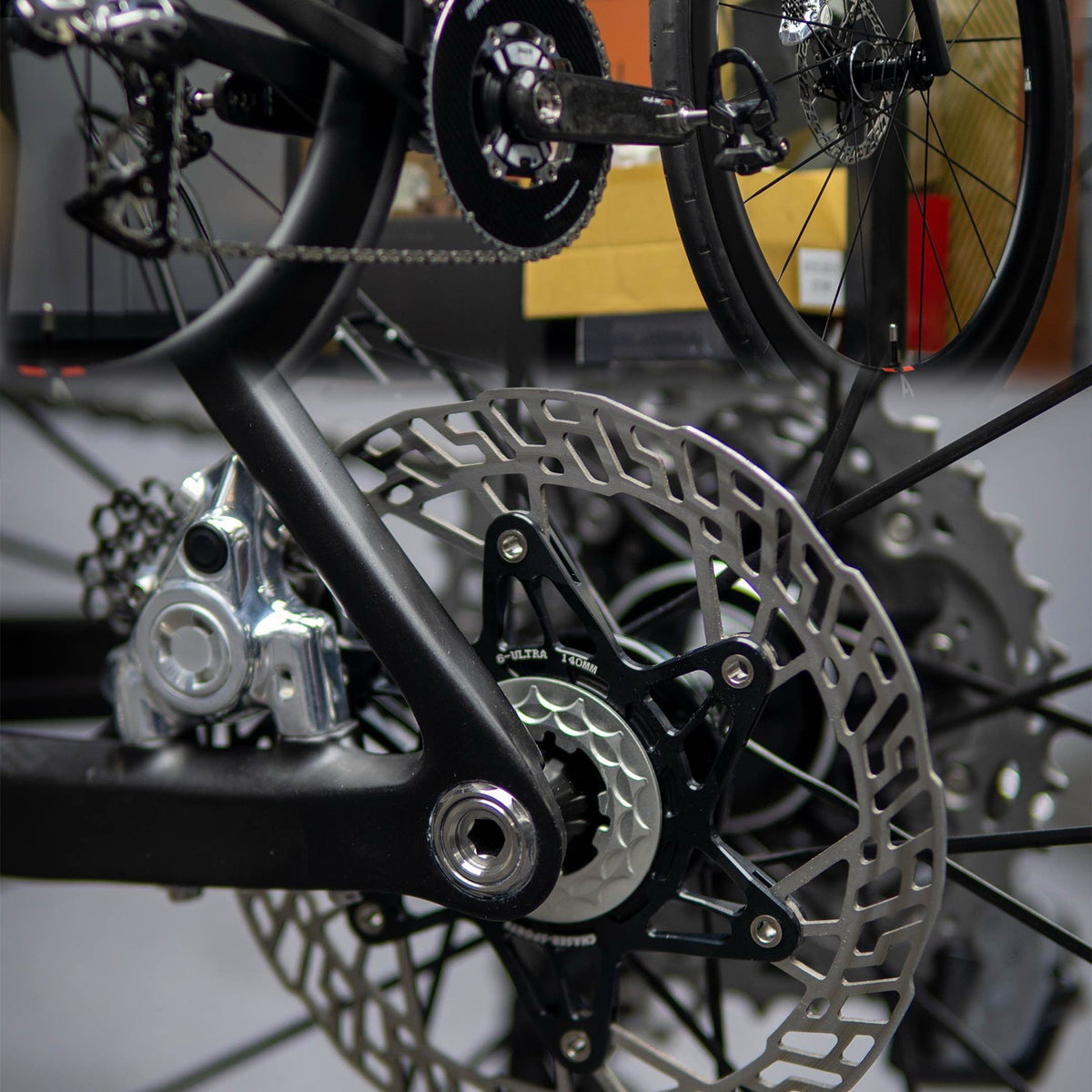 Chaser G2 Rotor de Freio a Disco Ultralight Center Lock 140/160mm | 7075 CNC + SUS420 | Atualização com Rebites de Titânio