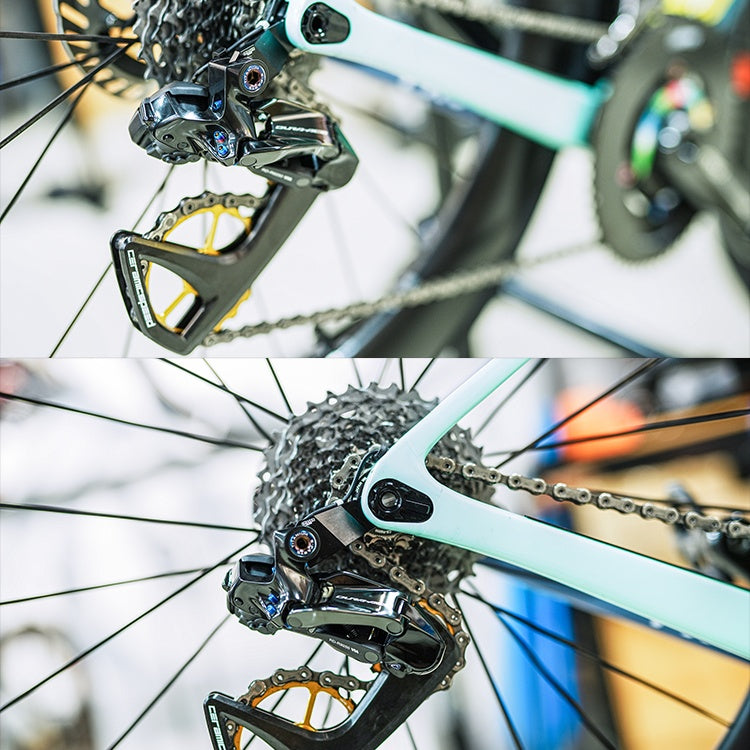 Forcellino deragliatore ultraleggero a montaggio diretto per bici da strada FACTOR (compatibile con deragliatori posteriori Shimano serie R)