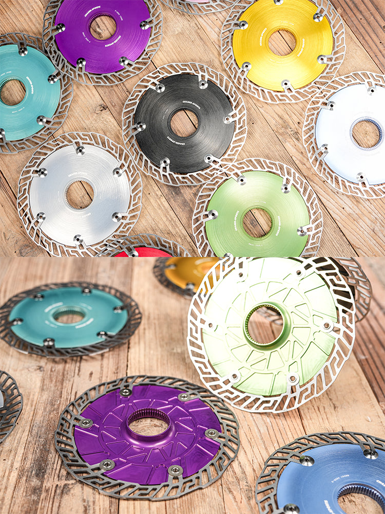 Chaser 0-AERO Rotor de Freio a Disco Aero Ultra-Leve – 160mm / 140mm | Bicicleta de Estrada, TT e Triathlon, Usinado em CNC, Center Lock