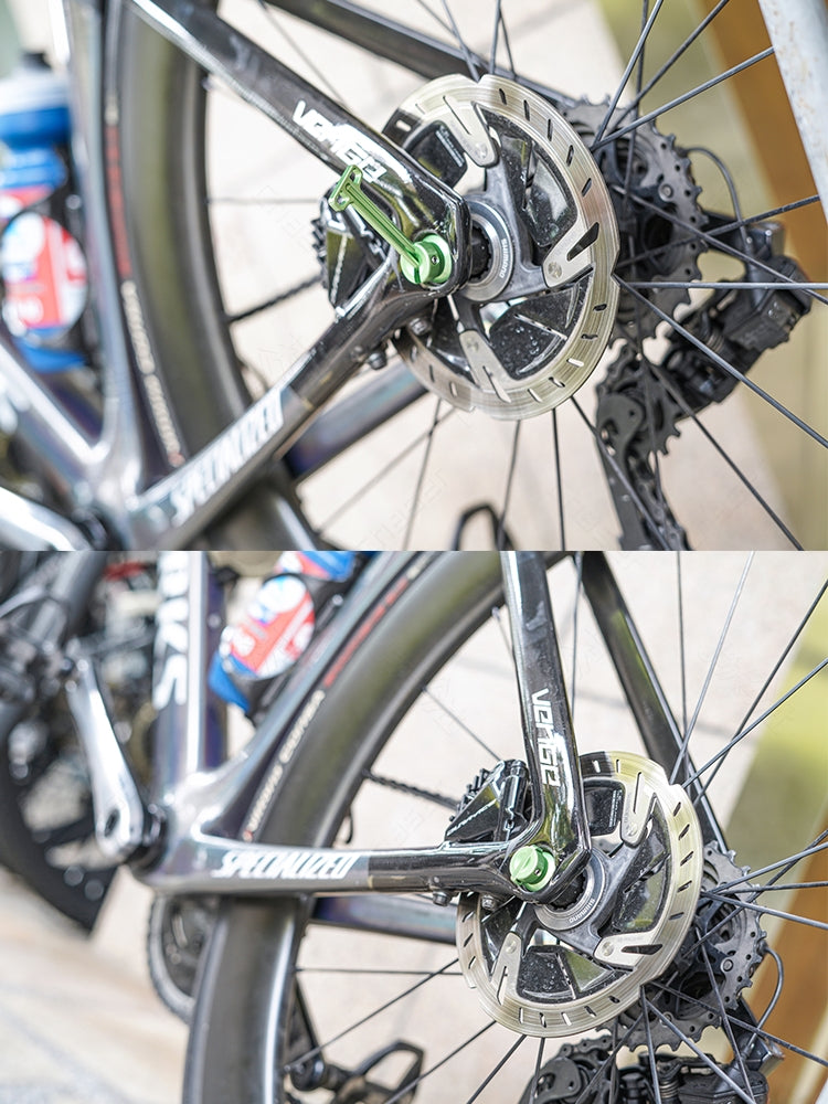 Eixo Passante Ultraleve de Liga de Titânio com Liberação Rápida Oculta para Bicicletas de Estrada/Specialized/Trek/Merida/Giant/Pinarello/Colnago/Cervelo/Canyon