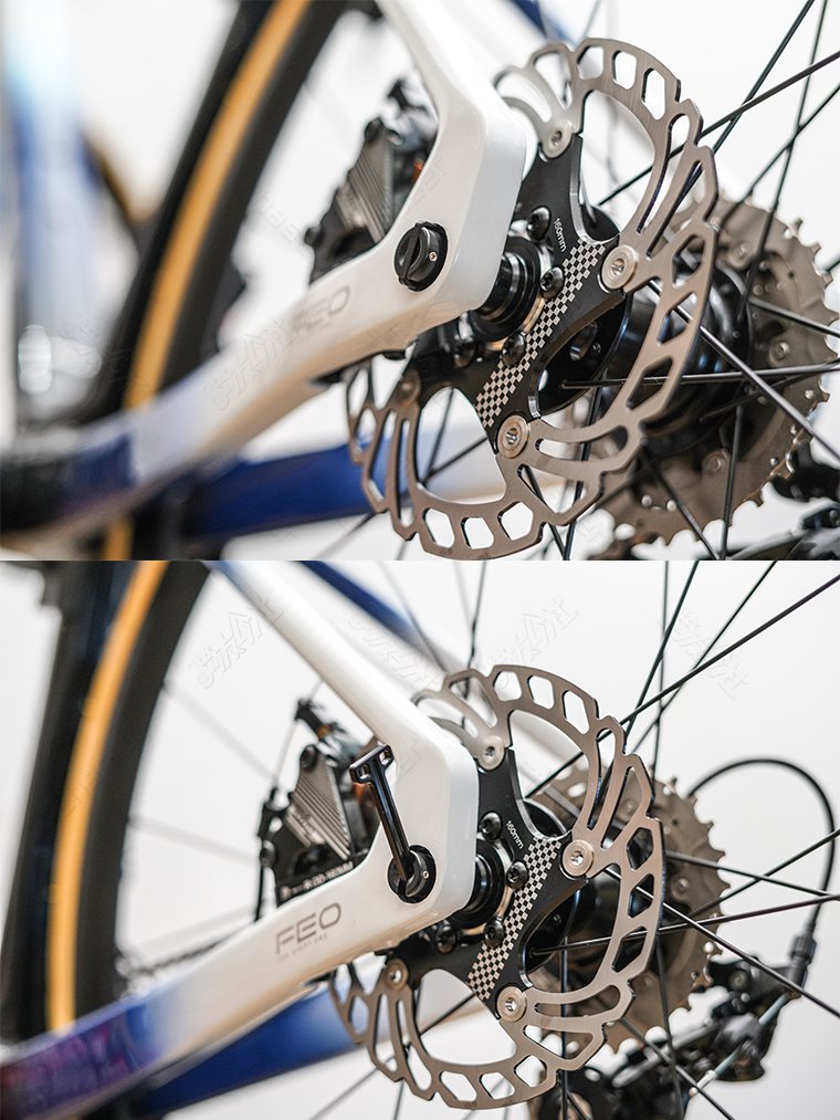 Eixo Passante Ultraleve de Liga de Titânio com Liberação Rápida Oculta para Bicicletas de Estrada/Specialized/Trek/Merida/Giant/Pinarello/Colnago/Cervelo/Canyon