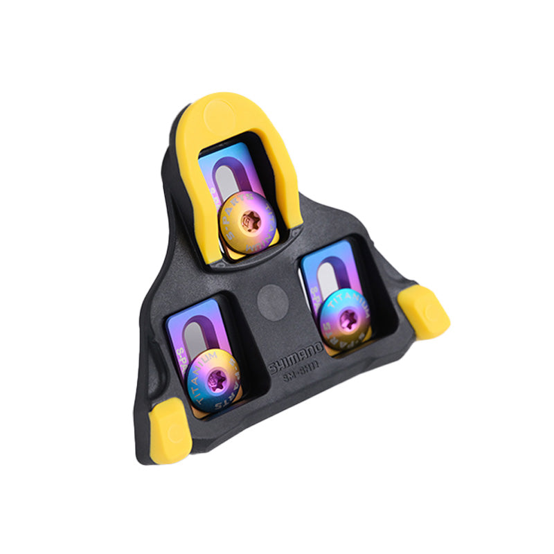 S-PARTS Jeu de vis de cales en alliage de titane pour cales de vélo de route Shimano