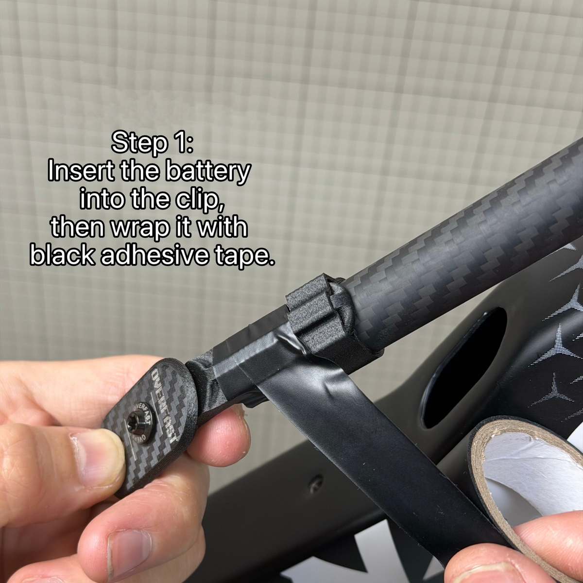 Suporte de Bateria de Carbono Ultraleve para Colnago Y1RS | Shimano Di2 / SRAM | Aprox. 10g