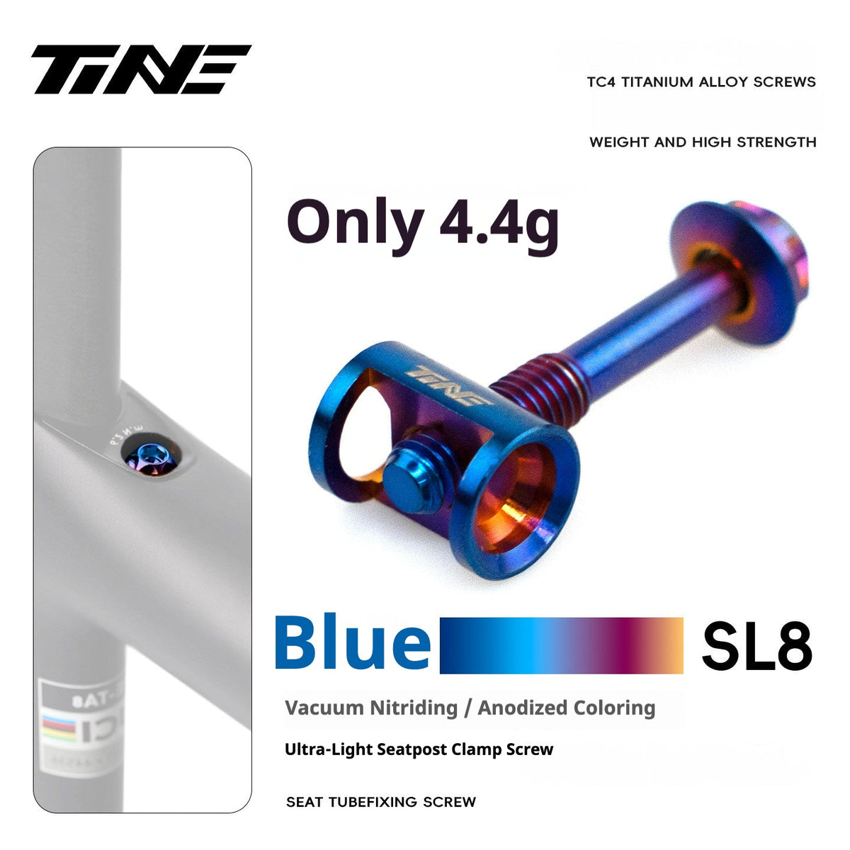 Specialized Tarmac SL9 Titanium Bolt Kit | Full Bike Ti Screw Upgrade Set for S-Works SL9 Road Frame