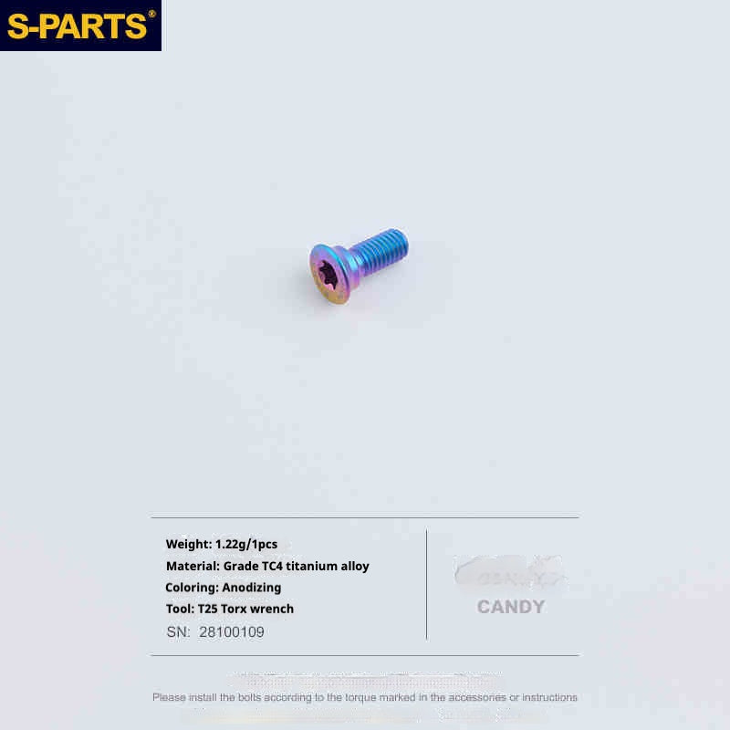 S-PARTS Titanium 3D Printed Flat Mount Front Brake Adapter for Shimano R8170 Road Disc Brakes