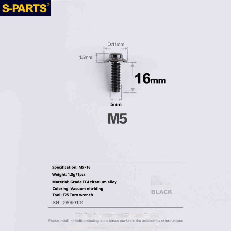 S-PARTS Titanium 3D Printed Flat Mount Front Brake Adapter for Shimano R8170 Road Disc Brakes