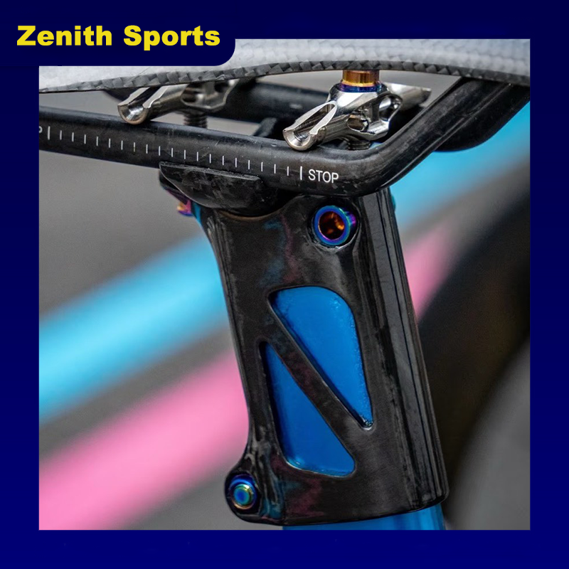 Abraçadeira de Canote de Selim Ultra Leve de Carbono 46g | Compatível com Giant TCR, Propel, PP, Langma
