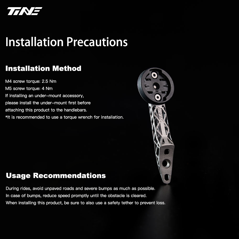 Supporto per computer TiNE in titanio ultraleggero COLNAGO CCO1 Bikes 3D Print, completamente scavato, ad alta resistenza, 1 pz.