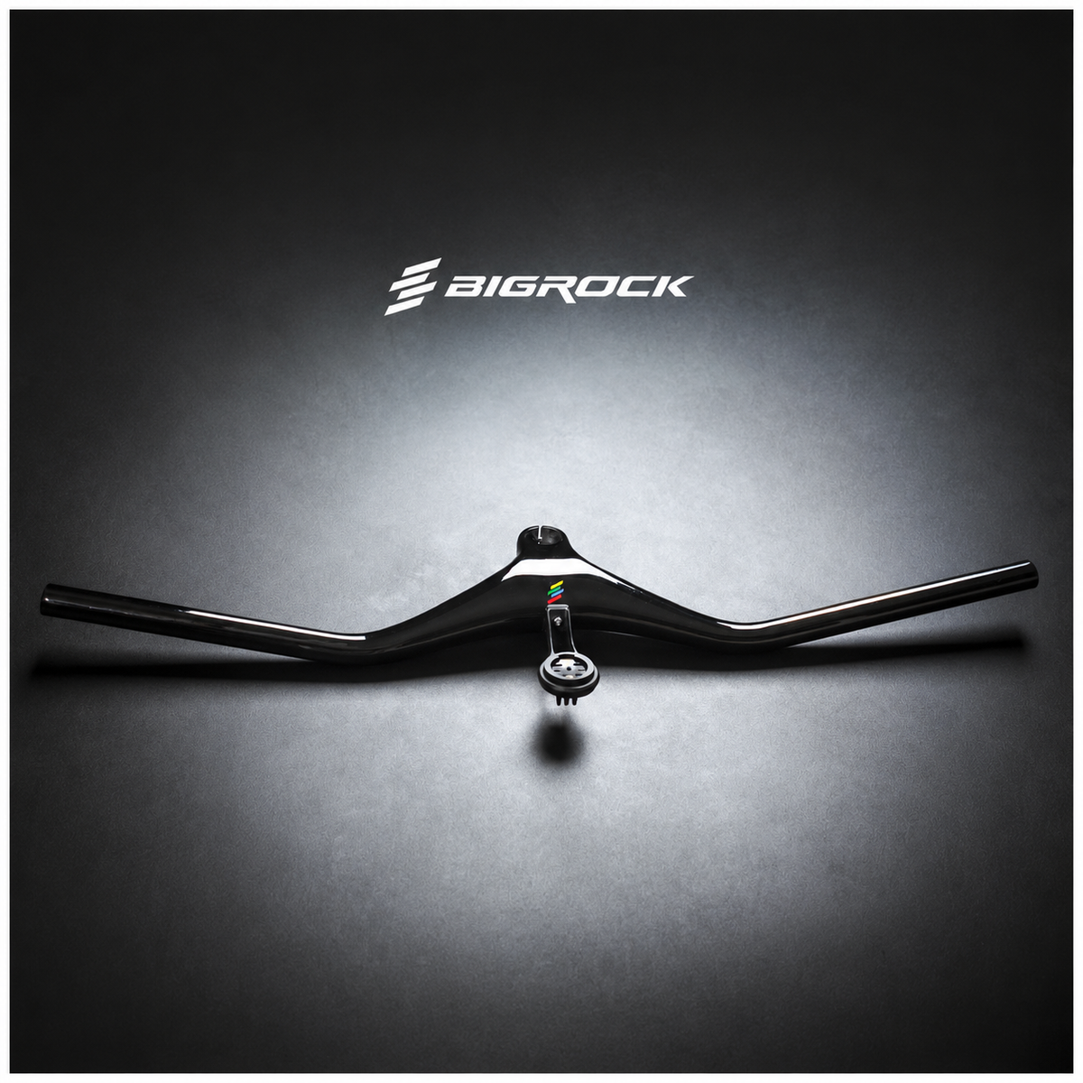Guidão Integrado para Mountain Bike BIGROCK -22° 740mm, Guidão Leve para XC Racing