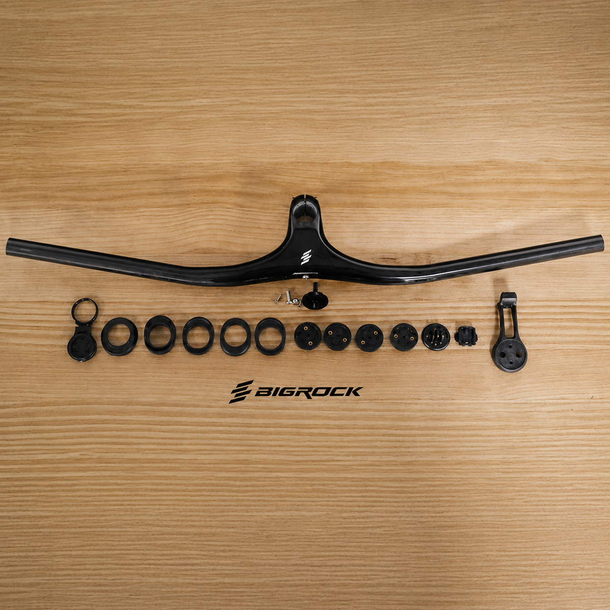 Guidão Integrado de Mountain Bike em Fibra de Carbono BIGROCK MT-01 / MT-02