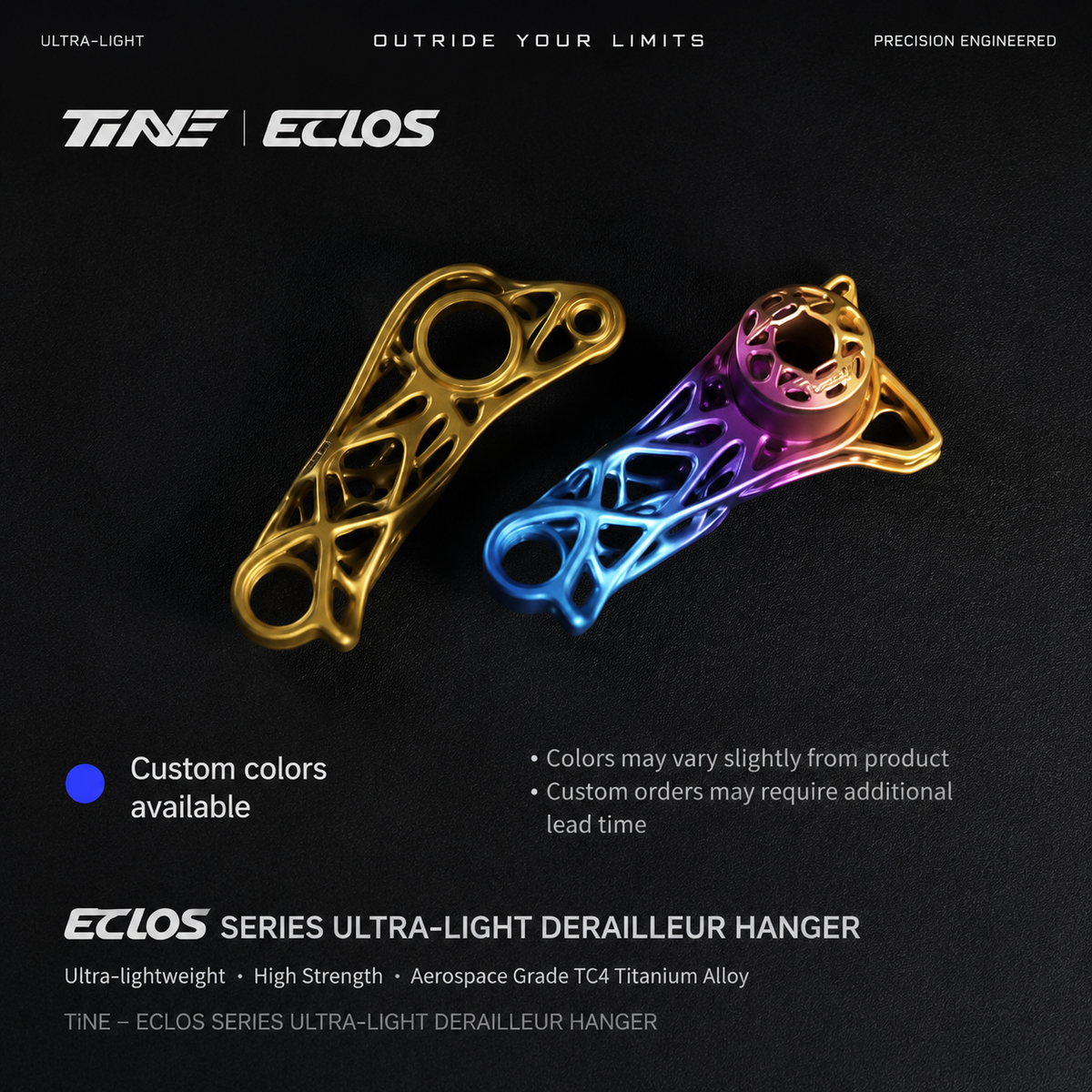 TiNE Titanium Derailleur Hanger | Shimano Direct Mount for UDH Frames | Tarmac SL9, Colnago Y1Rs, Trek Madone Gen 8 & Quick Pro ER