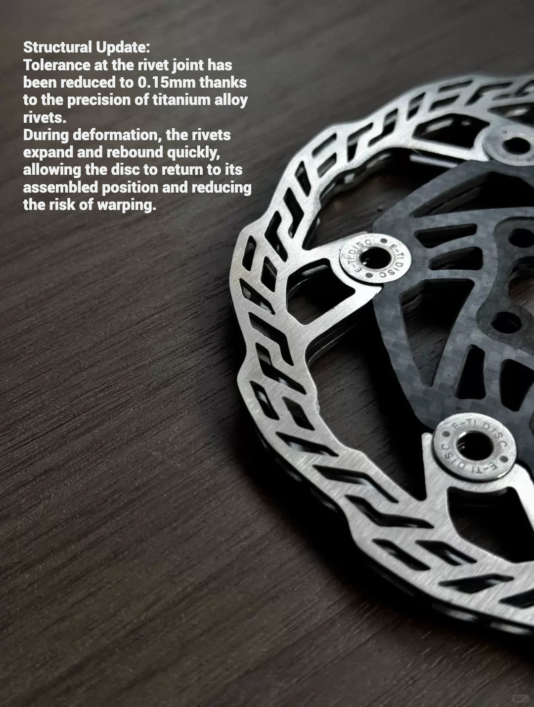 E-TI Ultra-Light Carbon Disc Brake Rotor | 160mm / 140mm | 87g / 66g | Titanium Rivets | Centerlock | High Hardness CNC Stainless Steel