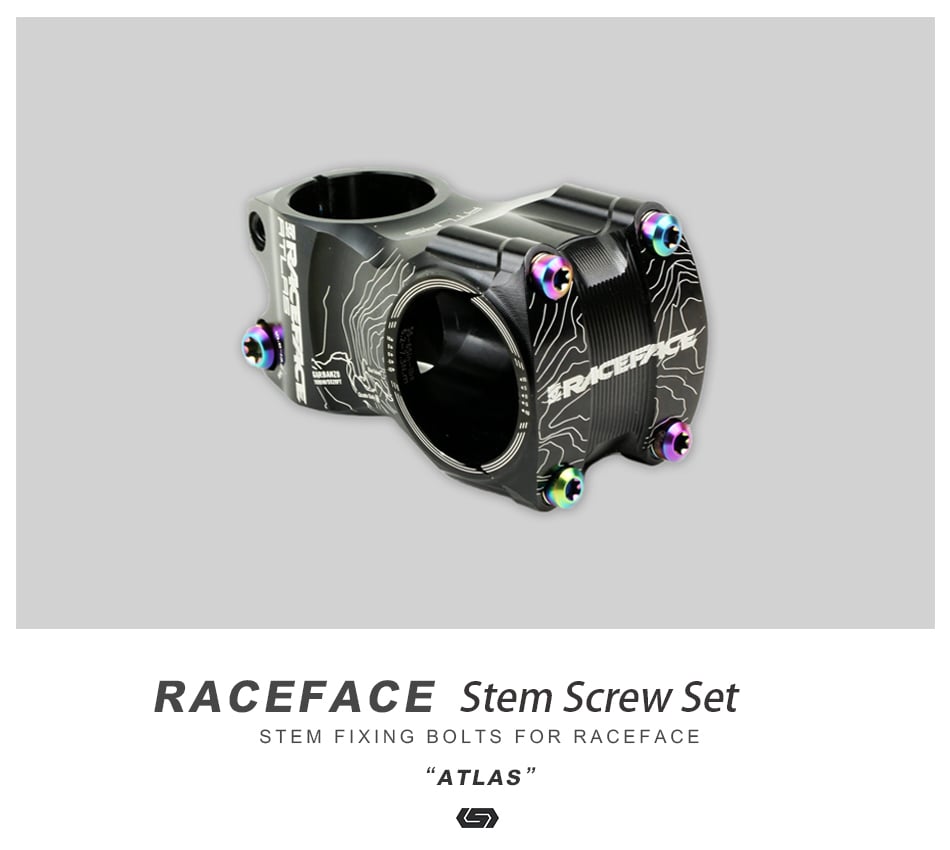 S-PARTS Raceface atlas Guidão Parafusos de Titânio Conjunto de Parafusos