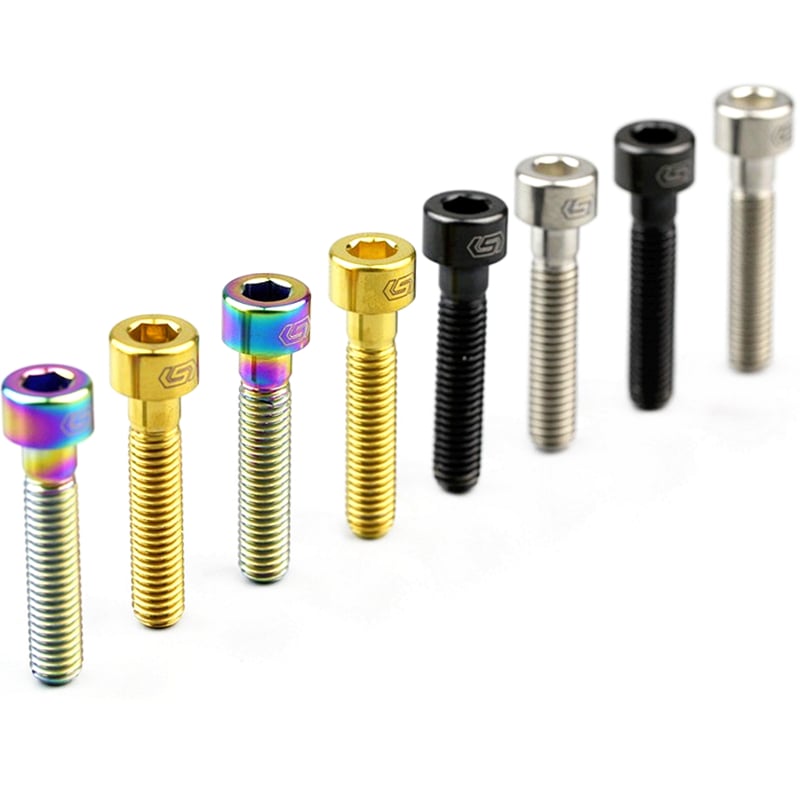 S-PARTS M6x30/40/35/50/60/70 Coperchio cuffia Pinza freno a disco Vite testa stelo in lega di titanio