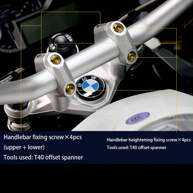 Kit de vis S-parts BMW GS1200 boulons série A3 Titane Stan